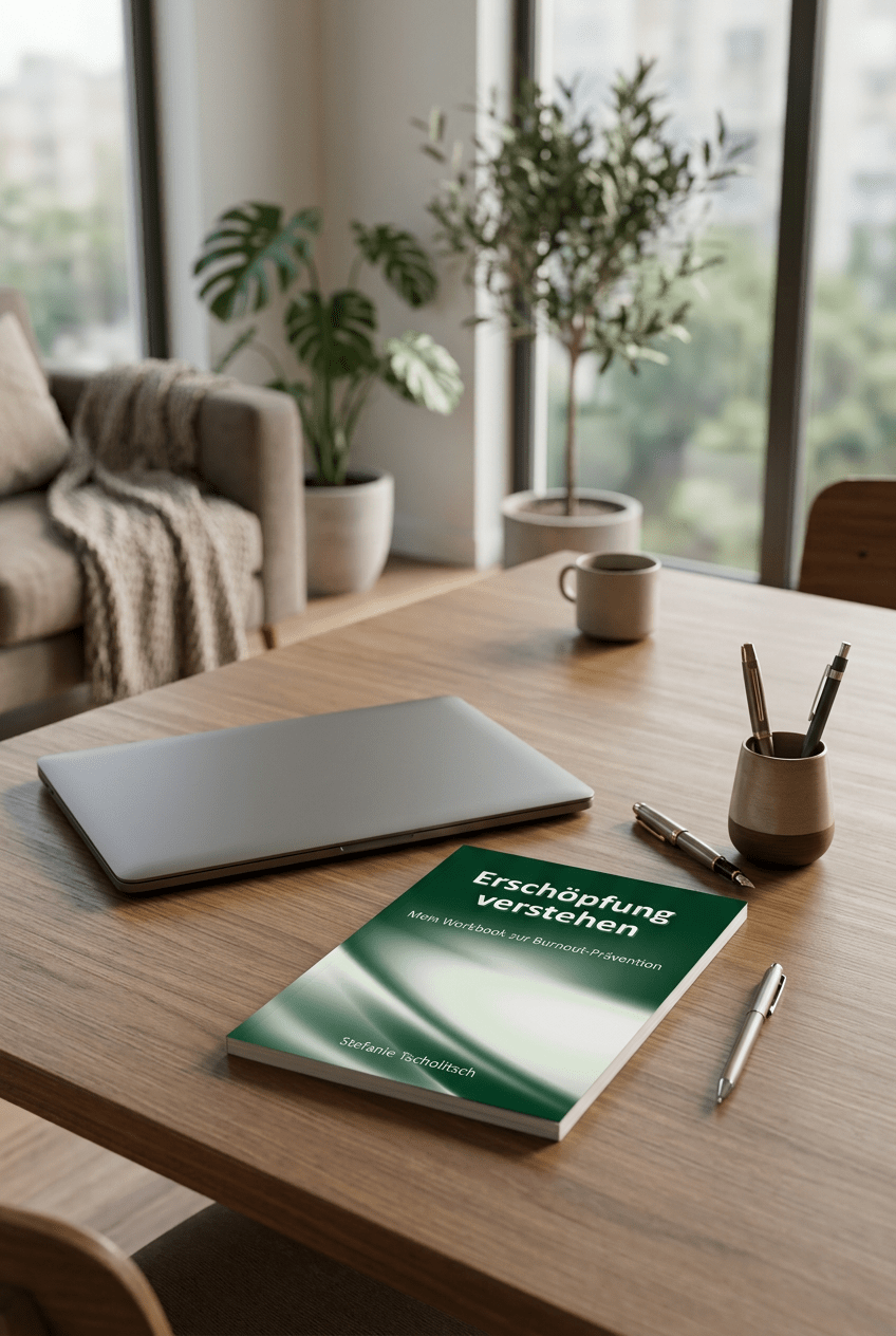 Digitales Workbook auf dem Schreibtisch